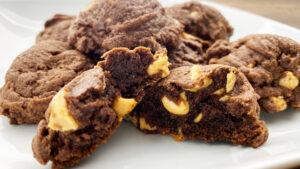 Chocolate cookies inside